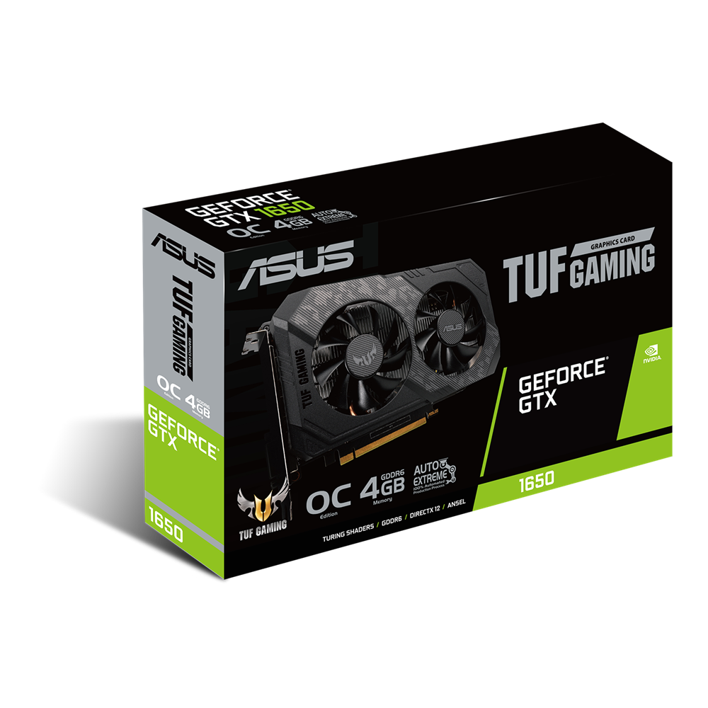 ASUS TUF Gaming GeForce® GTX 1650 OC Edition 4GB GDDR6 - Graphics Card ASUS TUF Gaming GeForce® GTX 1650 OC Edition 4GB GDDR6 - Graphics Card
